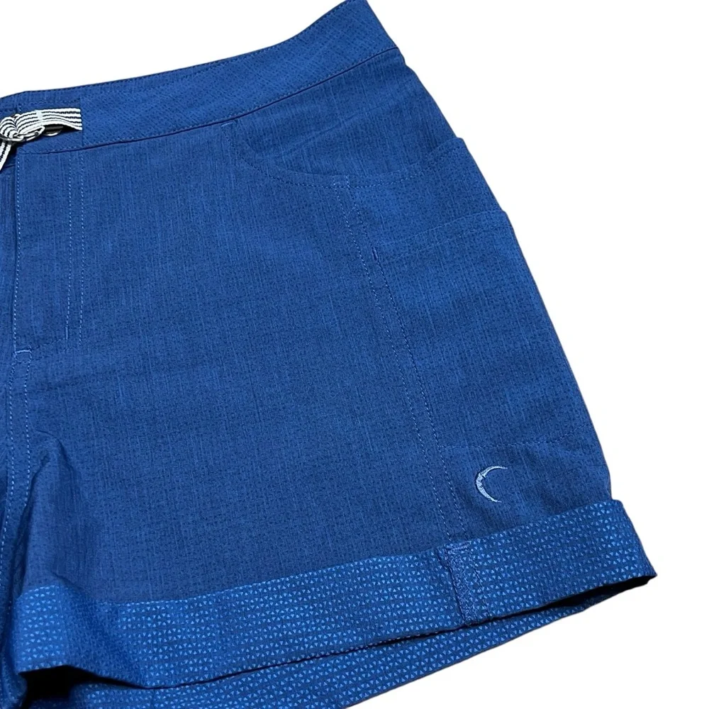 ZYIA Blue Drawstring Athletic Shorts - Picture 2 of 8